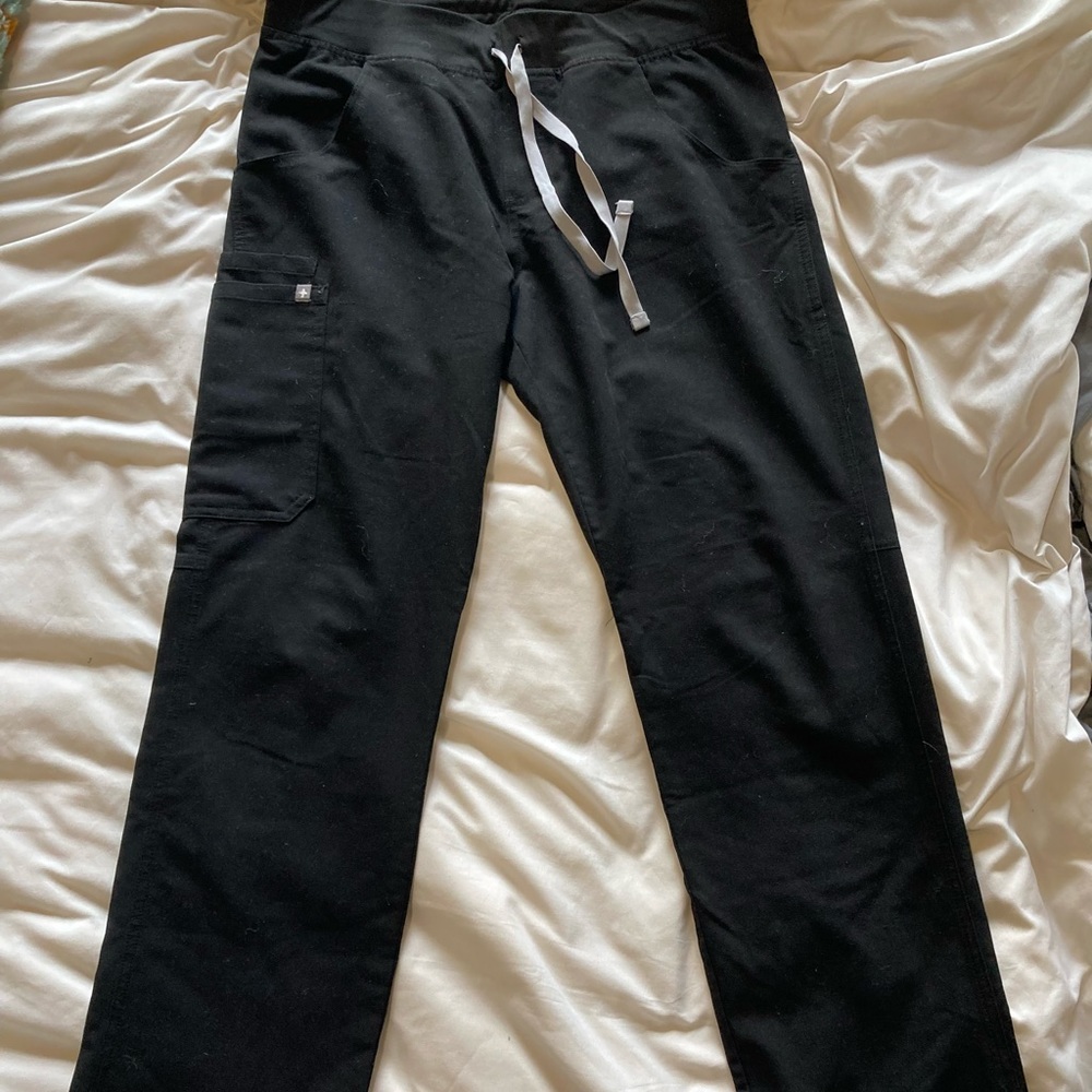 Black Kade Figs Scrub Pants